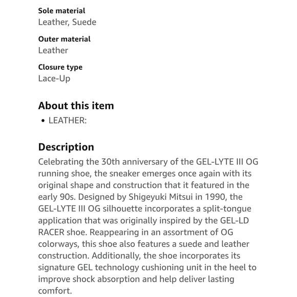 Asics Men's Grey & Neon Orange Gel Lyte III OG Lace Up Low Top Sneakers Sz 7.5 - Picture 10 of 10